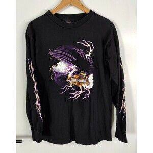 Vintage Harley Davidson T Shirt Eagle Lightning St Joe Graphic USA Size Large